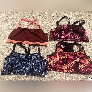 Lot of 4 livi 14/16 low impact sport bras by lane Bryant